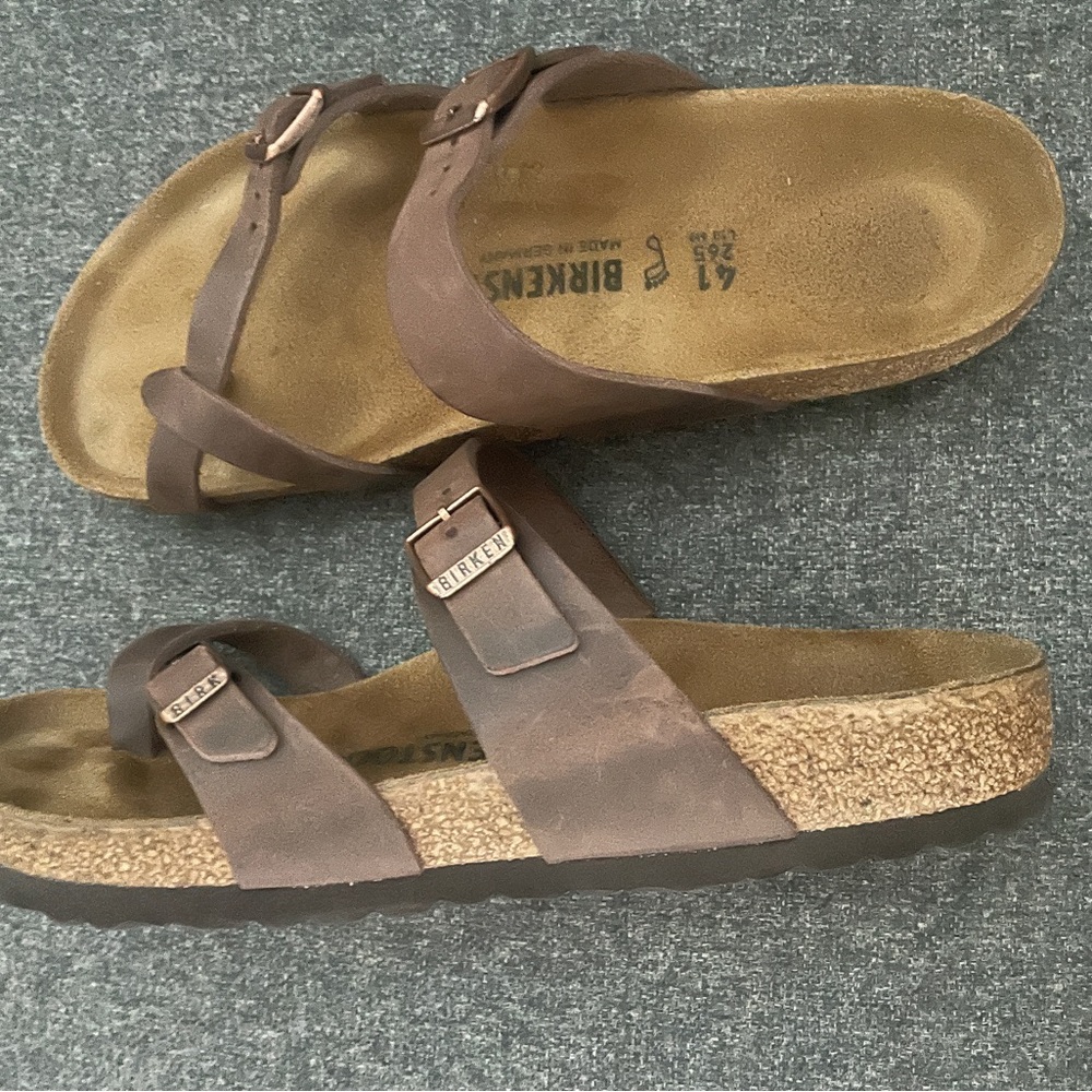 Birkenstock Mayari Tan Double Strap Sandals - Picture 2 of 4